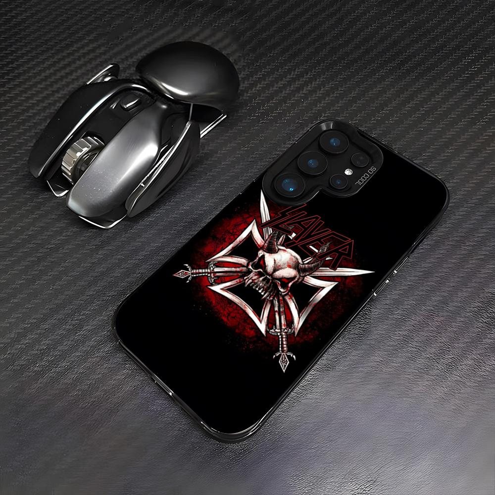 S-Slayer Metal Rock Band Phone Case For Samsung A25 A33 5G A54 A36 A35 A56 A52 A14 Shockproof Colorful Cover