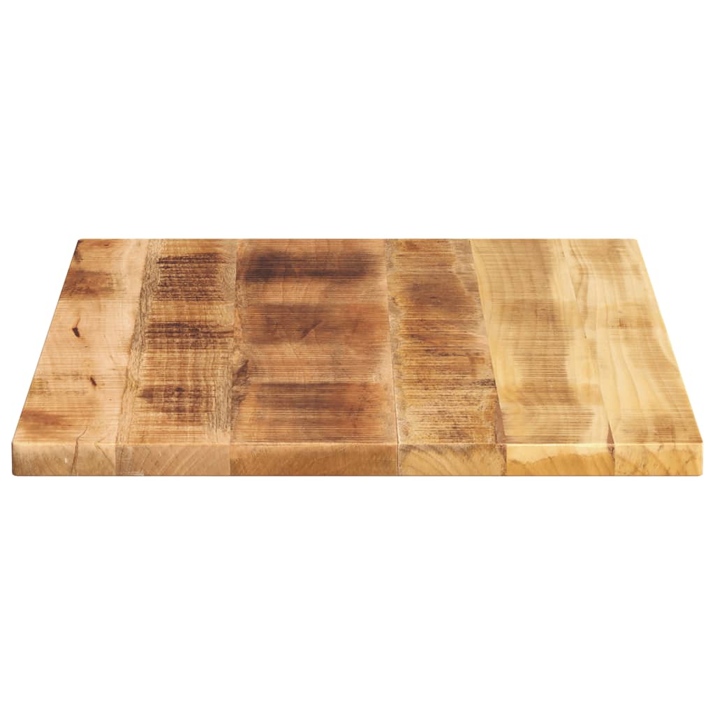 Table Top 80x50x2.5 cm Rectangular Rough Solid Wood Mango