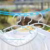 [1pc Windproof Clothesline Drying Rack] 1pc Windproof Non-Slip Plastic Clothesline with Hanging Clips, Outdoor Drying Rack for Clothes