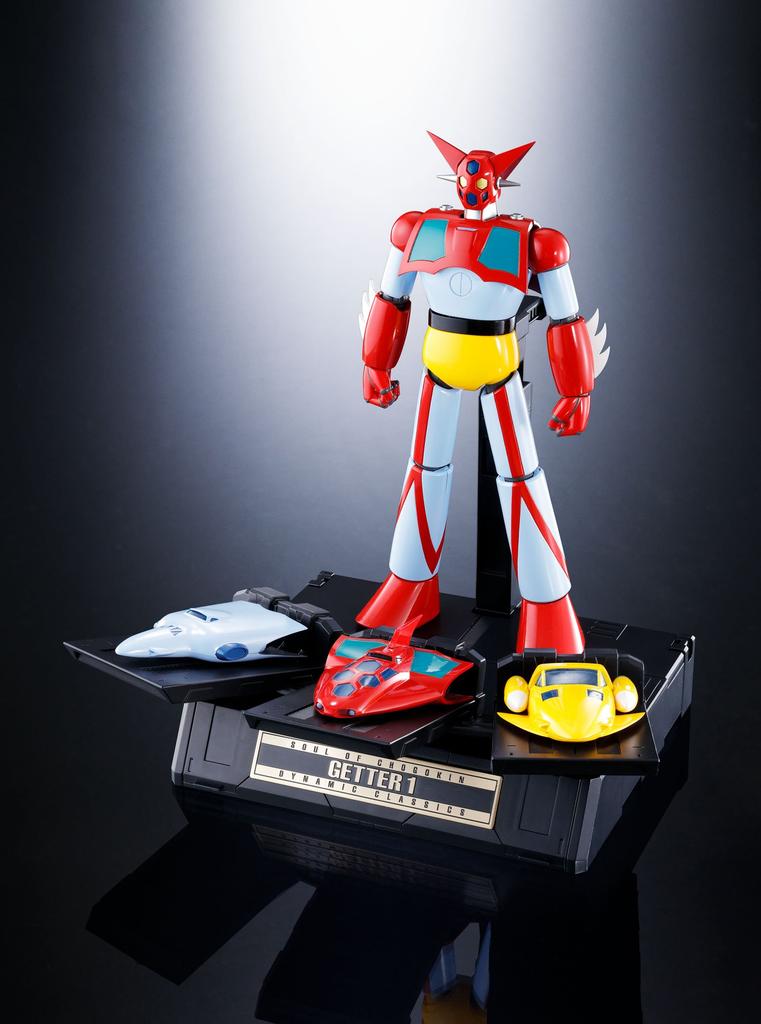 TAMASHII NATIONS Soul of Chogokin Getter Robo Пресс-бонус 180 мм АБС ПВХ Окрашенная Подвижная Фигурка GX-74 Getter-1 D.C. (Первый включен) приблизительно. и литой
