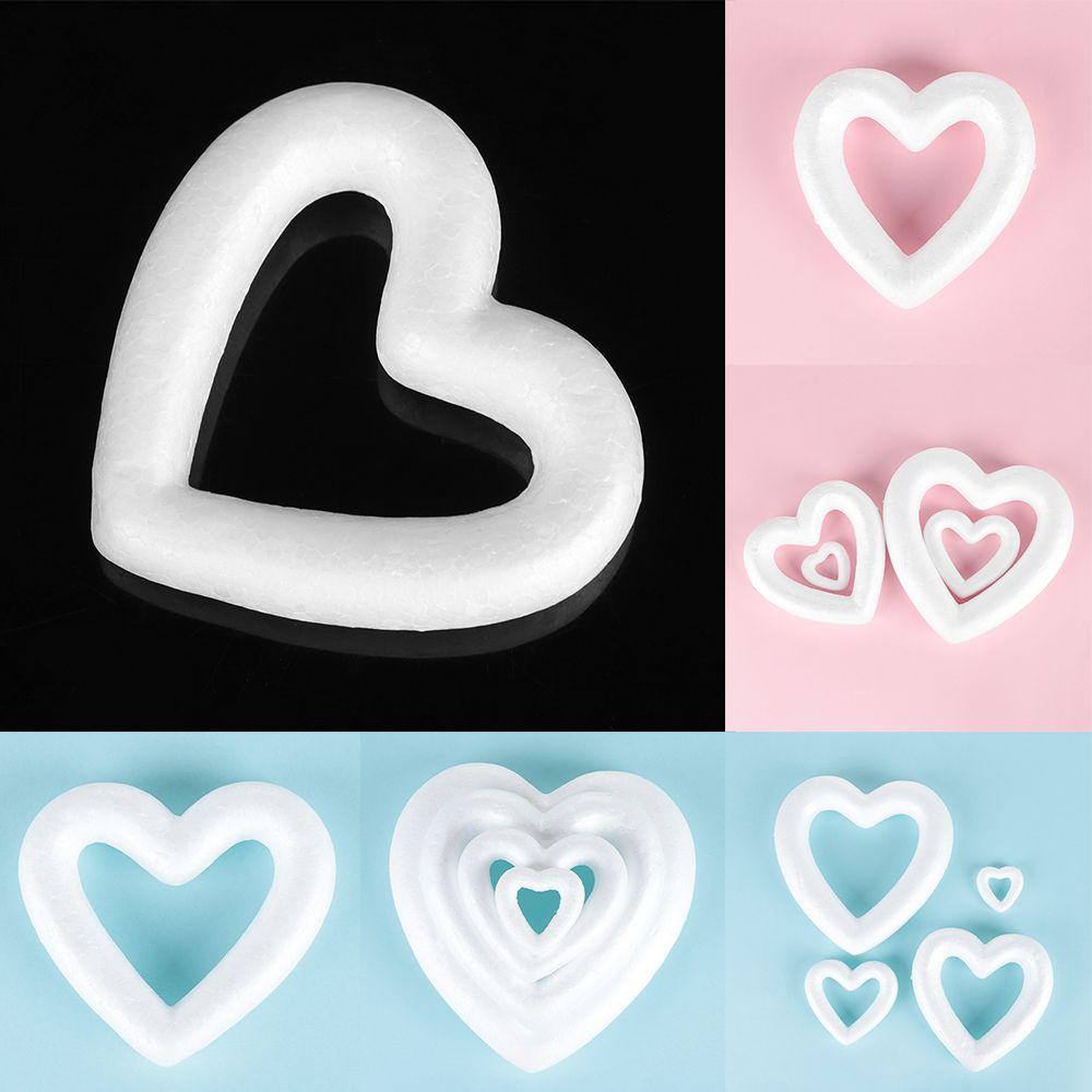 DIY Wedding Decor Hollow White Craft Balls Heart Foam Mould Valentine's Day Party Decoration