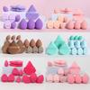 12pcs/1 Set Universal Makeup Sponge Powder Puff Set, Including 3 Puffs, 3 Mini Air Puffs, 3 Beauty Eggs and 3 Mini Beauty Eggs