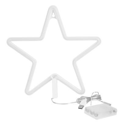 Светодиодный неоновый светильник в форме звезды USB для домашнего декора стены гостиной