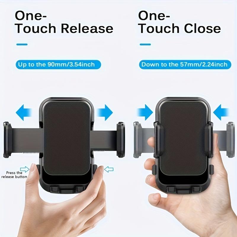 Регулируемый водонепроницаемый держатель для телефона в автомобиль | Крепление на присоске и конструкция с зажимом для воздуховода | Надежный захват и простая установка для всех смартфонов