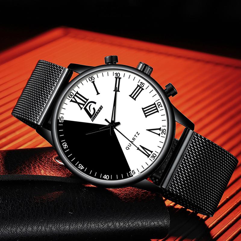 Fashion Mens Watches Casual Quartz Wrist Watch for Men Luxury Business Black Watch Male Clock