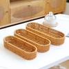 Storage Basket Bread Baskets Forks Spoons Storages Organizer Woven Serving Handmade for Home