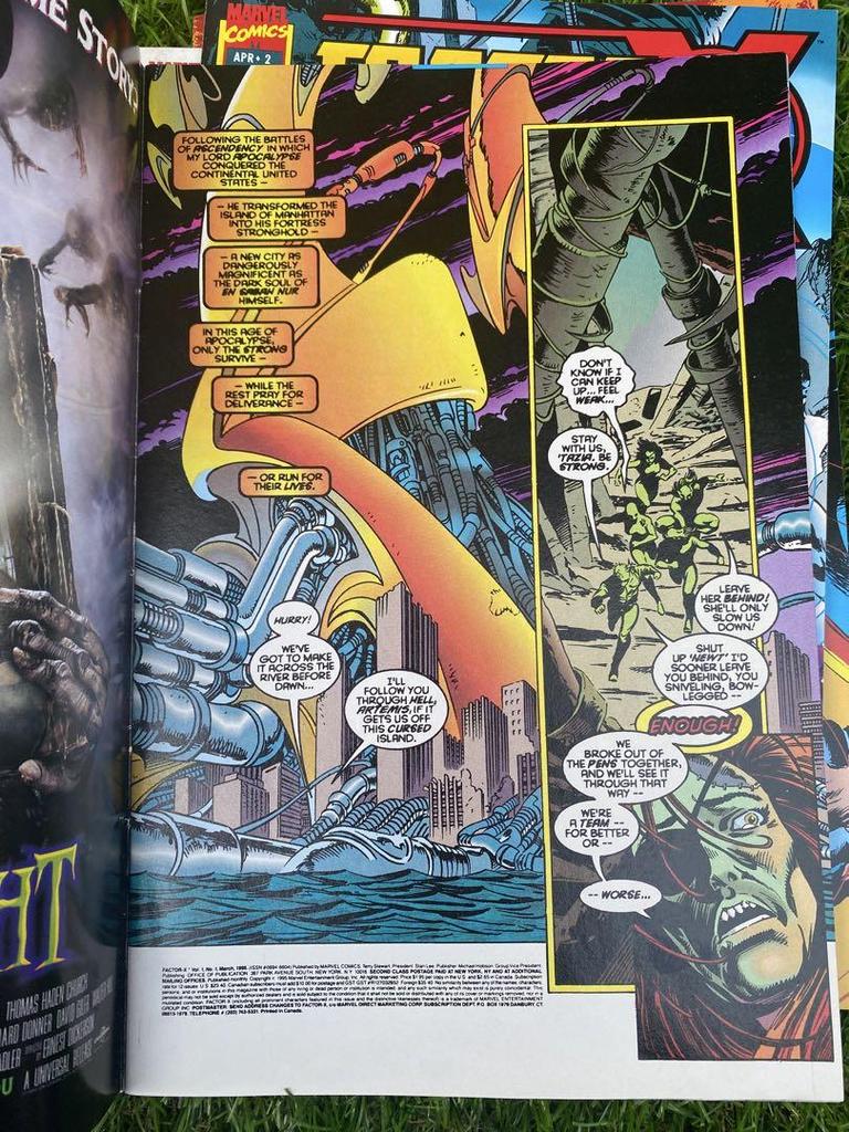 [USED] American comics Factor X 1-4 complete set X-men Spiderman Marvel