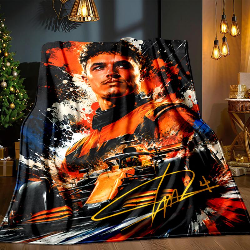 Racing Driver Lando Blanket Lightweight Ideal Bedding Blanket Perfect for Travel, Camping, Living Rooms, Offices, Sofas, Fan Christmas gift