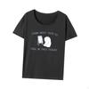 Women Cartoon Animal Letter T Shirt Female Tee Shirts Casual Trendy Round Neck for Daily Wear
