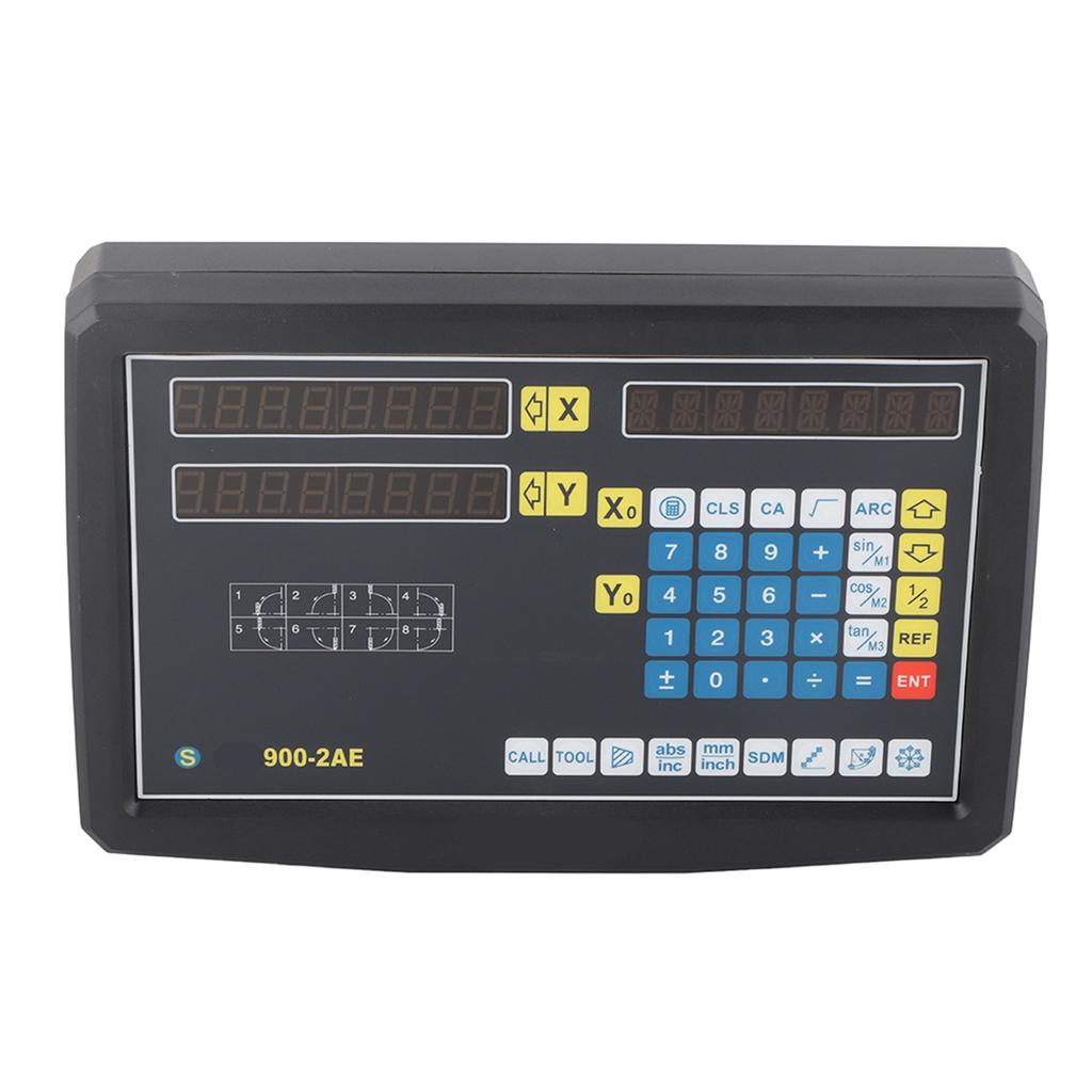 Цифровой дисплей для фрезерного токарного станка с двумя линейными шкалами 0-400 мм