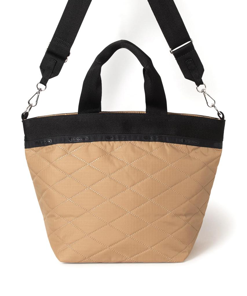 Сумка-тоут BUCKET с тиснением крест-накрест/1116/Коричневый