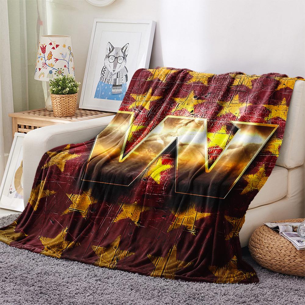 Washington Commanders Print Flannel Blanket, High quality Comfortable for All Seasons, Home Decor, Warmth and Comfort, Perfect for Christmas Gifts
