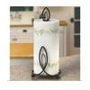 Wrought Iron Candle Shape Tissue Paper Towel Roll Napkin Holder Dispenser for Kitchen Bathroom and Dining Table (Candle Shape)