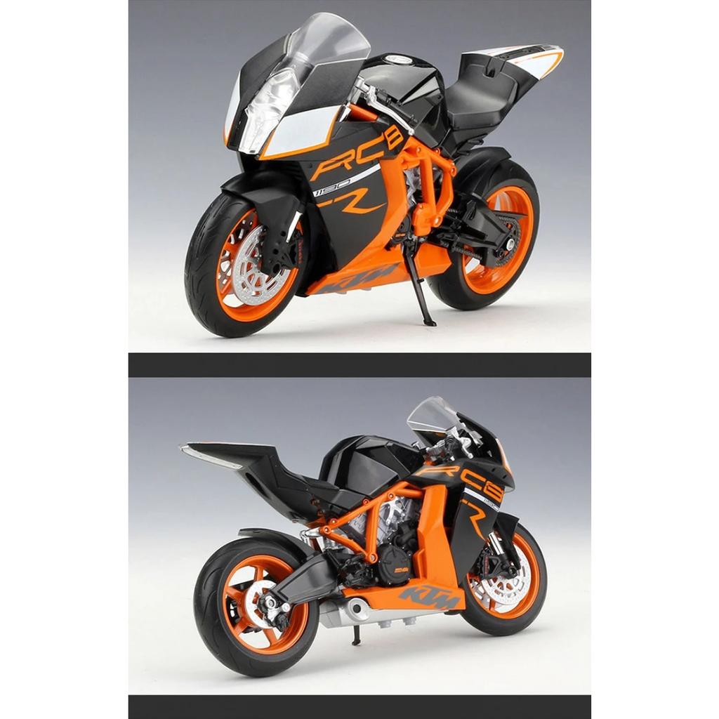 Welly 1/10 KTM 1190 RC8 R Сплав Спортивный Мотоцикл Модель Симуляция Металлическая Игрушка Уличный Гоночный Мотоцикл Модель Коллекция Детский Подарок