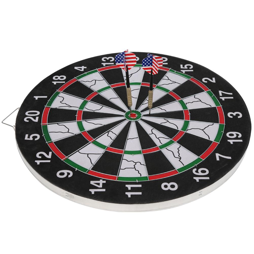 18-дюймовая двухсторонняя флокированная мишень для дартса, набор для студентов, металлические кегли, аксессуары