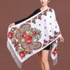 Women Designer Winter Scarf Pashmina Flower Embroidery Shawls Female Bufandas Foulard Warm Hijab Wraps Travel Stoles