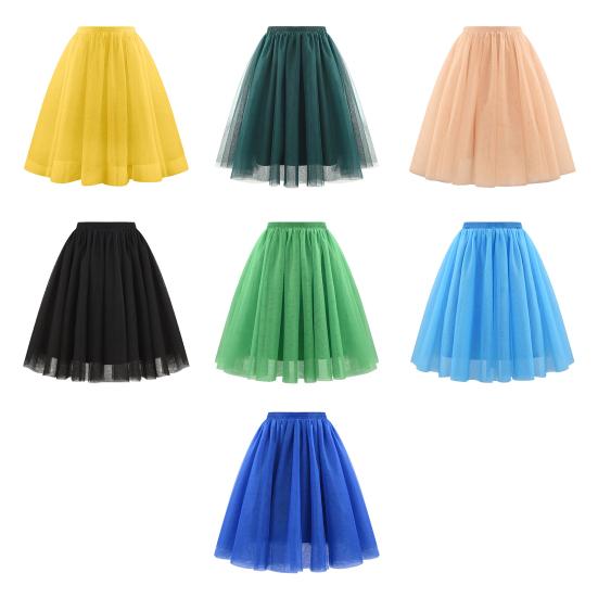 Женская ретро балетная юбка карнавальный костюм нижняя юбка балет 50-х годов многослойная талия нижняя юбка принцесса танцевальная юбка для косплея 2025