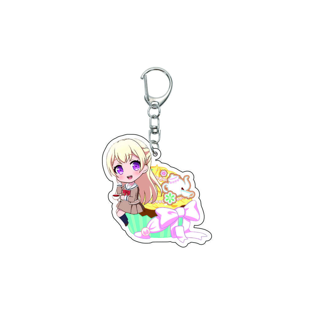 55MM Аниме banG Dream Брелок Тояма Касуми/Сая Ямабуки/Ханазоно Таэ Брелок Акриловая Модель Пластина Рождественские Подарки