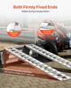 Loading Ramps, 2 Pcs 2400 x 380 mm, Durable Aluminum and Heavy-Duty Trailer Ramp Set with Anti-Slip Plates, 2721.6 kg Combined Capacity, for Carts,