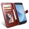 IPhone Samsung Huawei Honor Xiaomi Redmi uchun hashamatli magnitli flip PU teri hamyonli g'ilof qopqog'i
