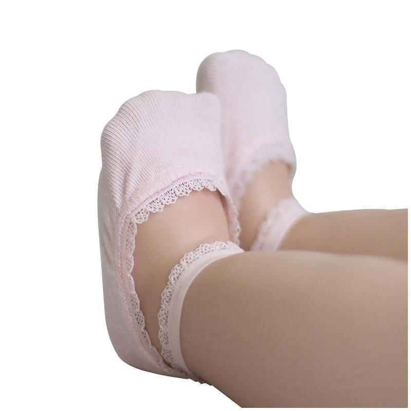 1-8 Years Old Baby Socks No Show Lace Inside Cute Toddler Socks for Boys Girls Kids Non Slip Soft Cotton Short Socks Gift