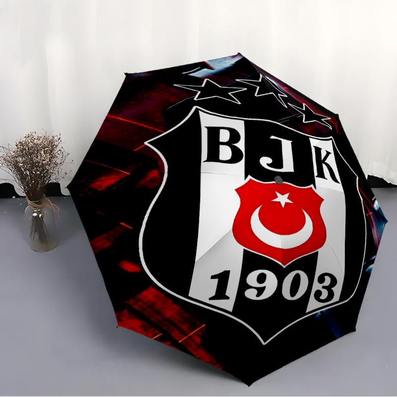 1pc BJK Umbrella, Sun Protection, And UV Shielding. It Has Eight Sturdy Ribs for Outdoor Use And Perfect As a Holiday Gift