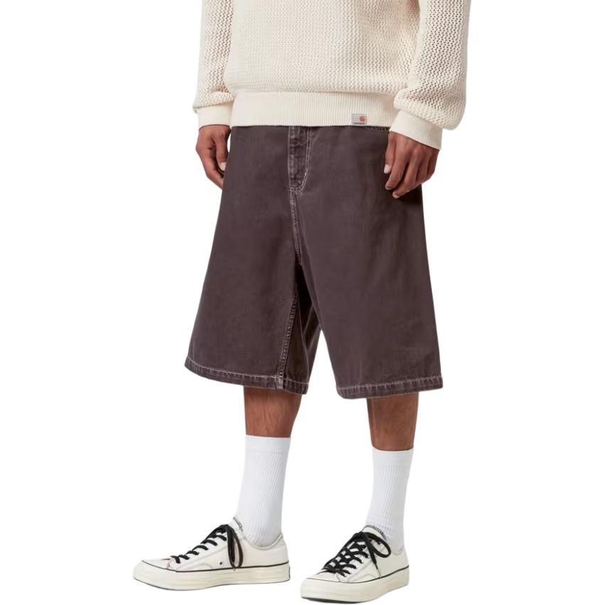 Carhartt WIP SS26 Шорты Брэндон Потертые Свободные Удобные Простые Плотный Деним Мужские шорты I036504-3IS-4J