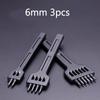4/5/6 мм DIY шнуровка шить кожа ремесленные инструменты дыроколы прочный новый портативный черный 2/4/6 зубец