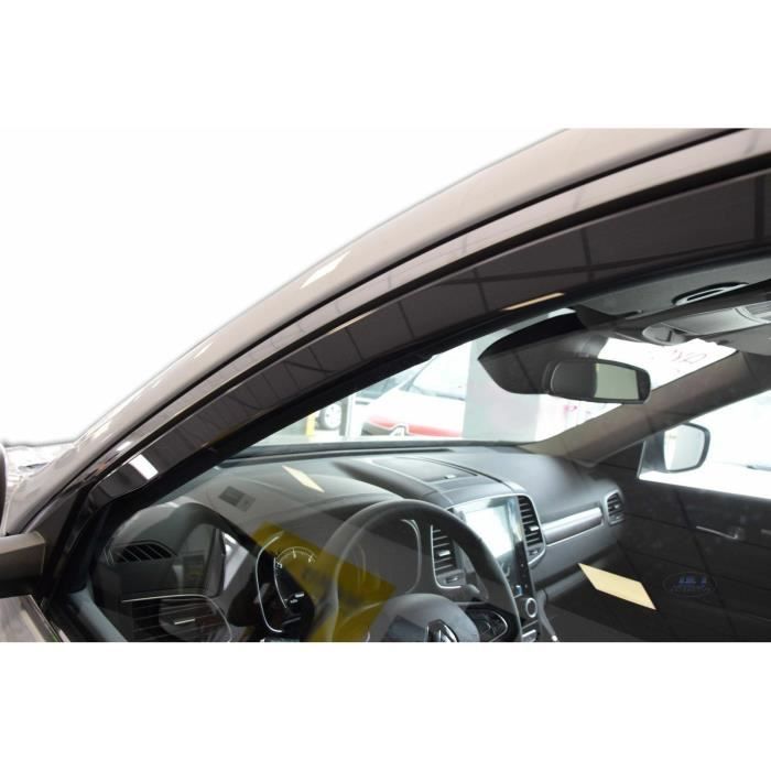 Déflecteurs d'air - J&J AUTOMOTIVE - Renault Koleos 2 - Fumé - Acrylique renforcé - Installation facile