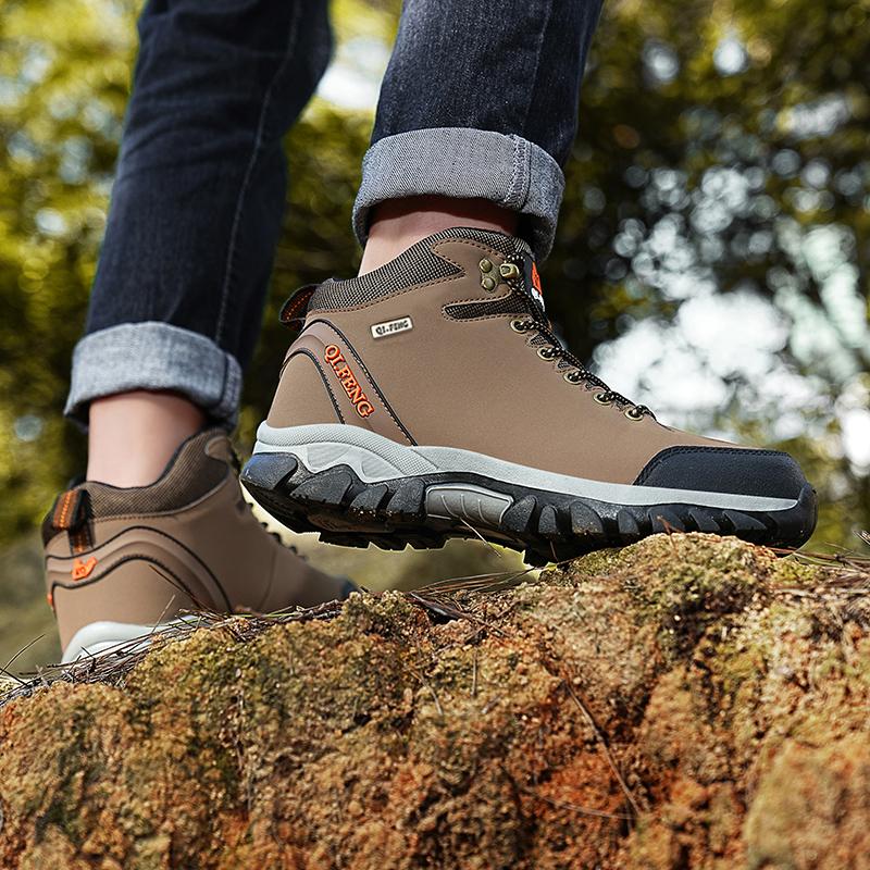 36-47 зимние мужские высокие кроссовки для активного отдыха из бархата женские походные ботинки большого размера с мехом теплые походные ботинки весна/осень