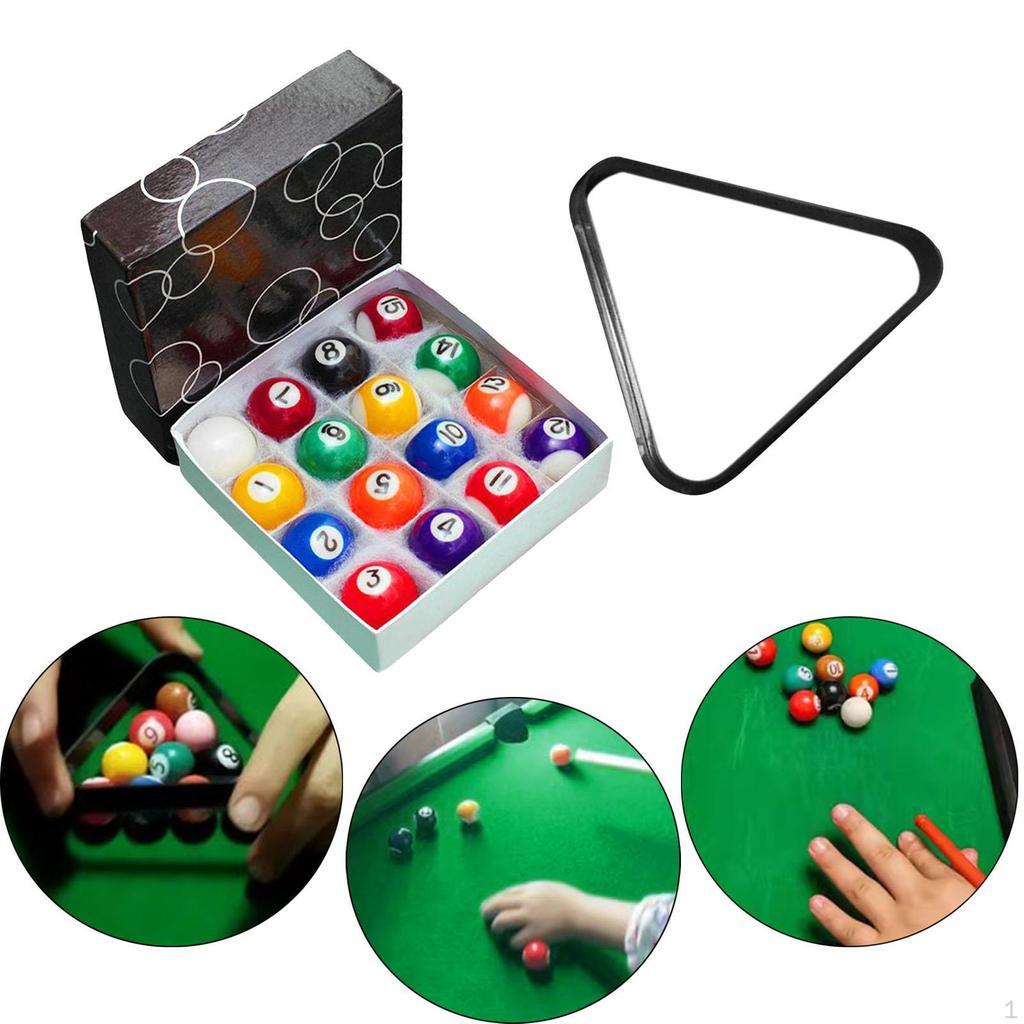 16 мини-бильярдных шаров, полный набор с треногой, детская игрушка в подарок, небольшой бильярдный стол