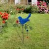Металлическая птичья садовая кола, перезвон ветра, декоративная вывеска для двора, очаровательное украшение для газона, птица