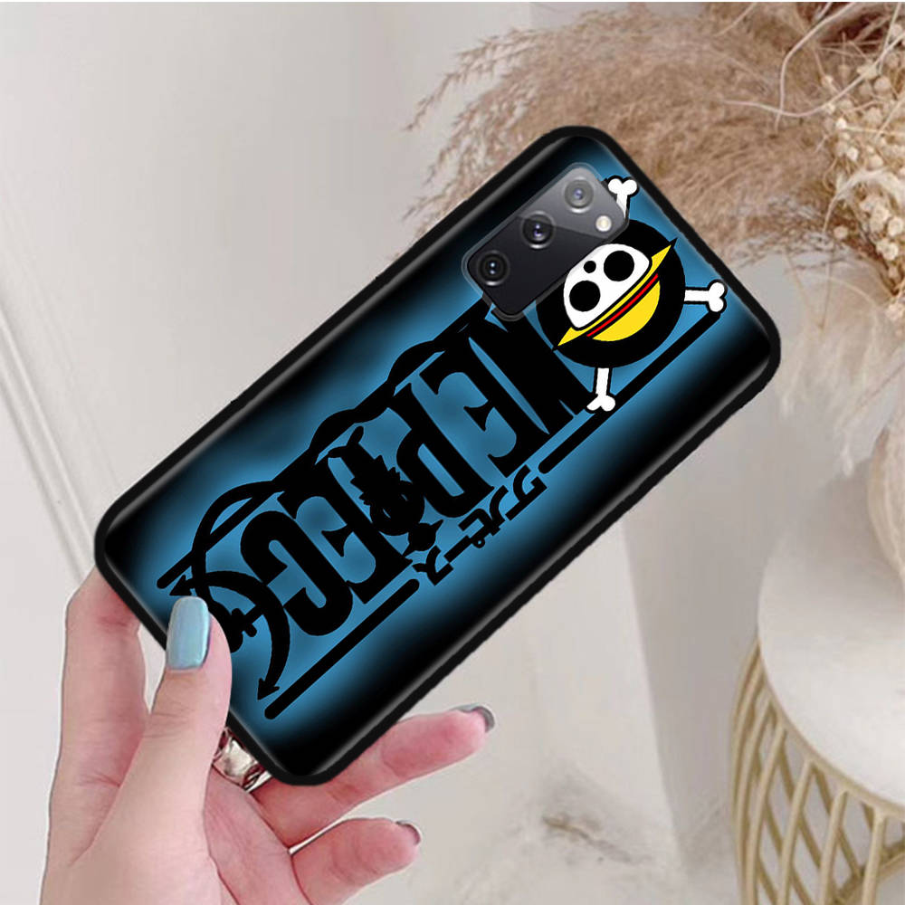 Черный чехол для Xiaomi Poco X6 X4 M5 M6 F5 F6 C65 C55 C50 C51 C40 Pro Redmi 14C A3X 13C 12C 11T 10A 9C Note 7 6 8A Plus W-77 One Piece Anime