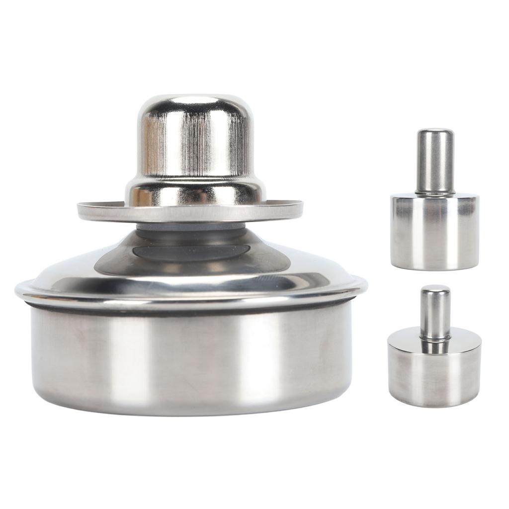 Alcohol Lamp Burner 304 Stainless Steel Explosion Proof Leakproof Metal Alcohol Burner for Laborator