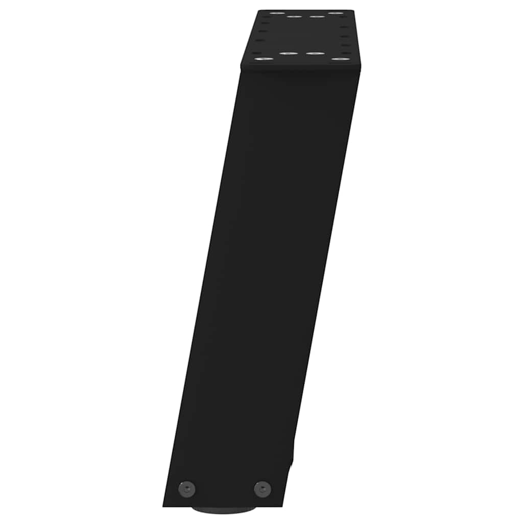 Vidaxl Nogi Do Stolika Kawowego, 2 Szt., Czarne, 50X(30-31) Cm, Stal