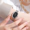 Women Quartz Oval Watch Stainless Steel Bamboo Strap Girl Student Leisure Wristwatch