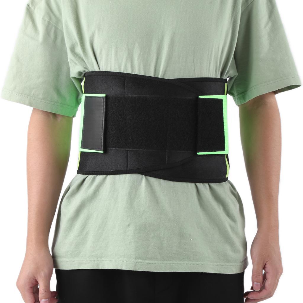 Back Brace Comfortable SkinFriendly Breathable Waist Protection Equipment for Pain Relief(Fluorescent Green )