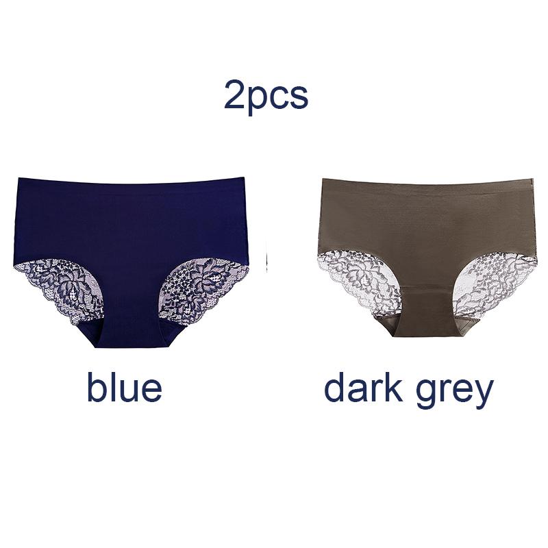 Кружевные трусики женские Pure Desire ледяной шелк бесшовные роскошные кружевные сексуальные трусы со средней талией