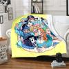 1PC One Piece Patterned Flannel Blanket Suitable For All Seasons For Home Decor Warmth And Comfort Gifts Holiday Present