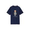 Polo SS24 Pattern Printed Loose Fit Crew Neck Short Sleeve T Shirt Men Tops Navy-Blue 710854497-034