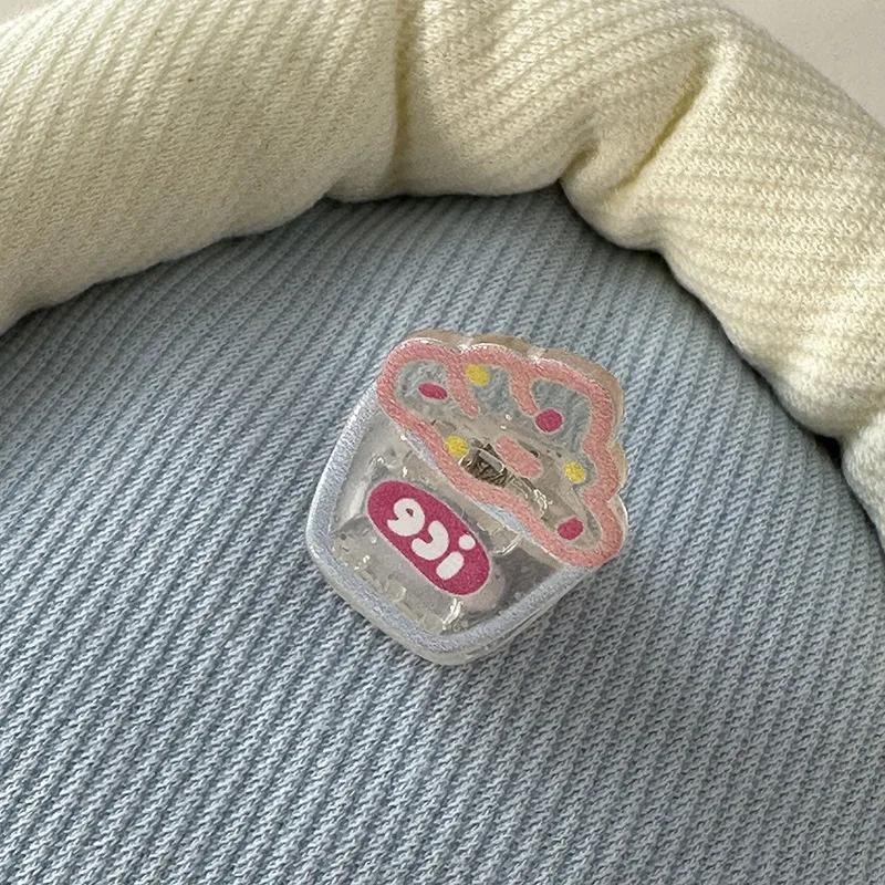 Супер милые маленькие заколки для волос для детей прозрачные акриловые заколки с мультяшными животными аксессуары для волос для девочек