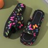 Летние модные женские тапочки, толстая подошва, пляжная обувь, повседневные тапочки большого размера