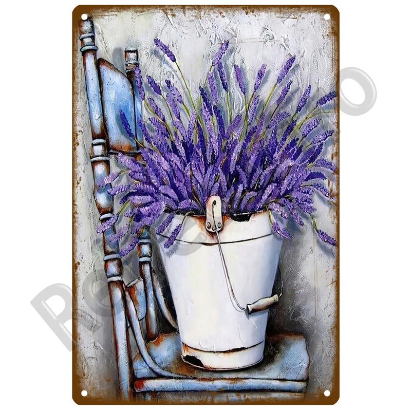 Garden Flower Rules Metal Sign Vintage Metal Plaque Plates Decor For Pub Bar Home Wall Decor Art Tin Signs Flower Poster Gift