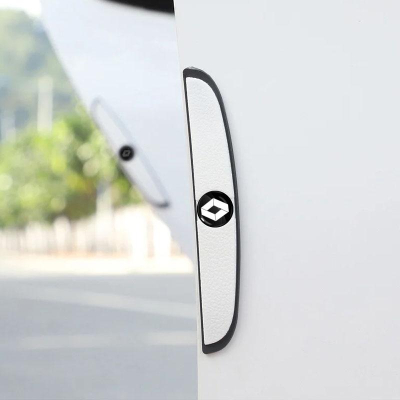 4 шт. Защитная полоса от столкновений на дверь автомобиля, наклейка для защиты зеркала заднего вида для Renault Dacia Clio Laguna 2 Megane 2 3 Duster Logan Captur