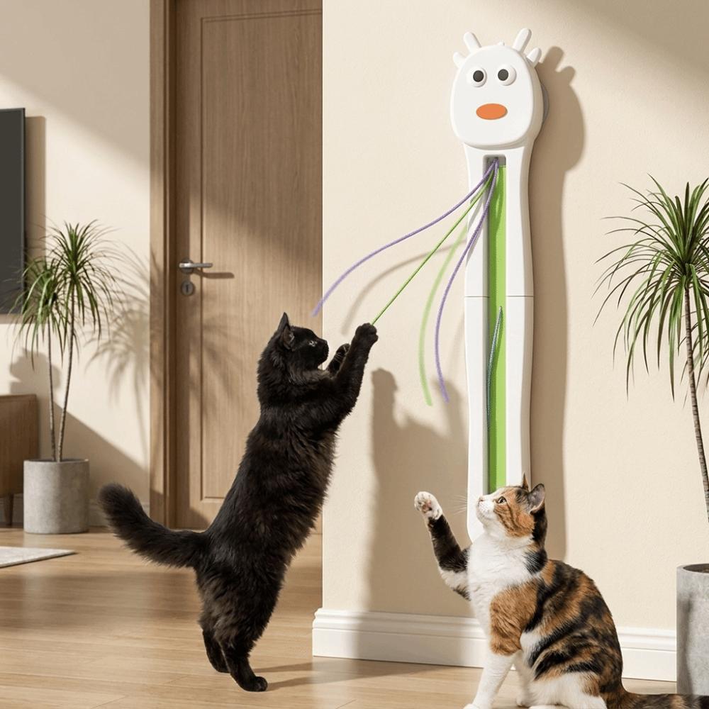 Automatic Cartoon Flying Rope Cat Toy USB Charging Interactive Cat Toy Indoor Play