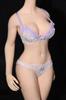 Hobby Toy Scale Figure for TBLeague Standard Body GS Innocent Beautiful Female College Office Sexy Floral Lace Net Light Purple Bra and Panty Set and