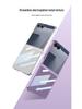 Samsung Z Flip7/6/5 Electroplated Transparent Folding Phone Case - PC Hard Shell Anti-Drop Protective Cover