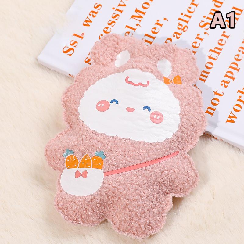 Милая теплая грелка для воды, наполненная водой, плюшевый бархат, маленькая портативная грелка для рук для студентов, мини-зимняя грелка для рук