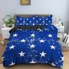 Новая мода Звездный узор Пододеяльник Красочный принт звезд Покрывала для спальни Односпальный Полуторный Двуспальный Кинг Комплект постельного белья Домашний декор