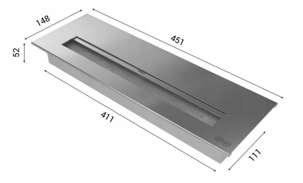 Портальный биоэтаноловый камин DECEMBER TÜV комплект